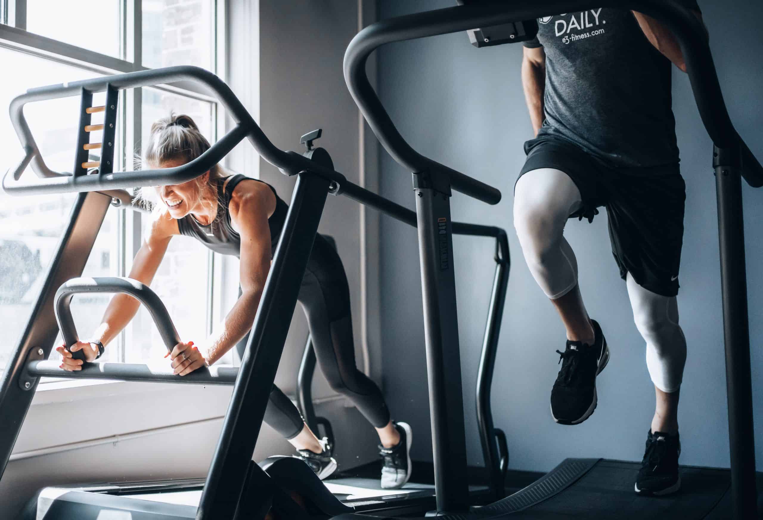 Image of people working out on a treadmill