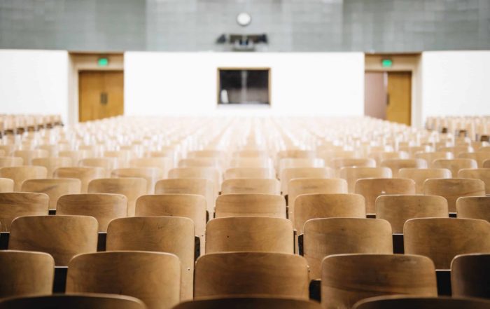 Image of an empty lecture hall